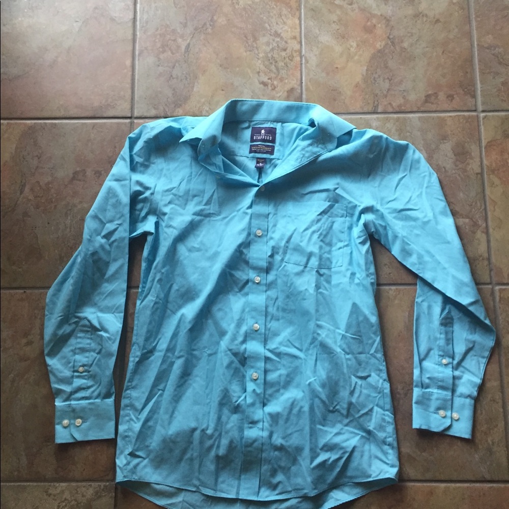 Stafford light blue button up dress shirt